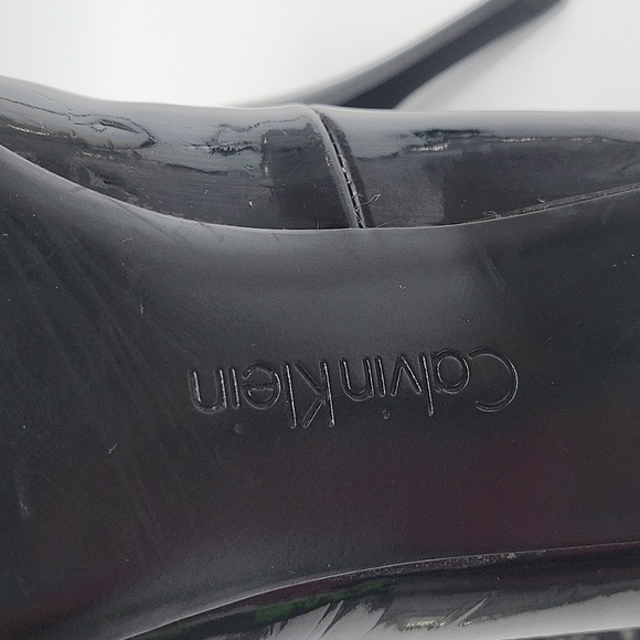 1050- Calvin Klein Women's Heel Black Shoes Size 8 - Picture 7 of 12